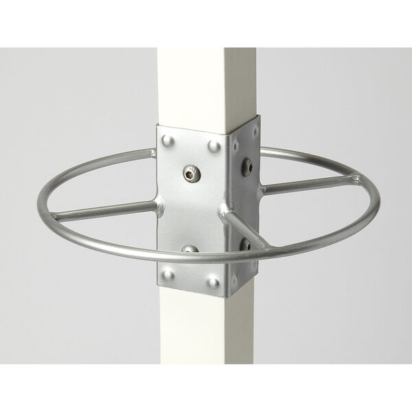 Logan Square White and Silver Coat Rack, image 3