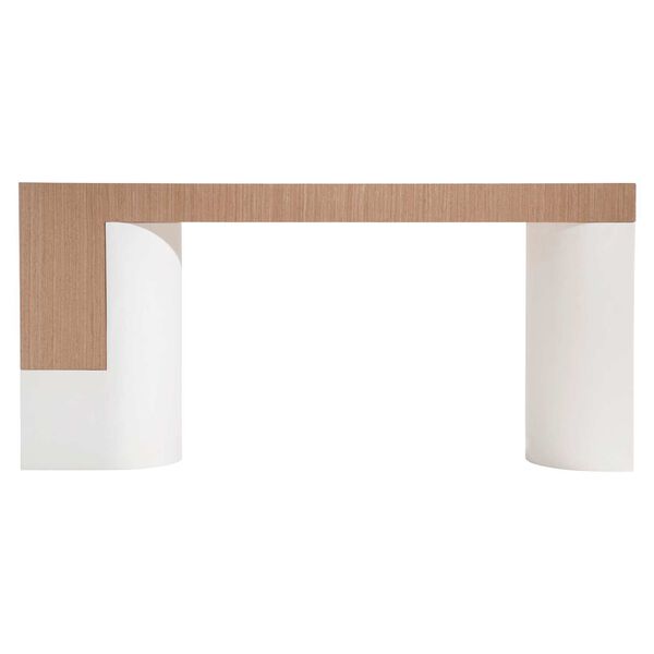 Modulum White and Natural Console Table, image 3