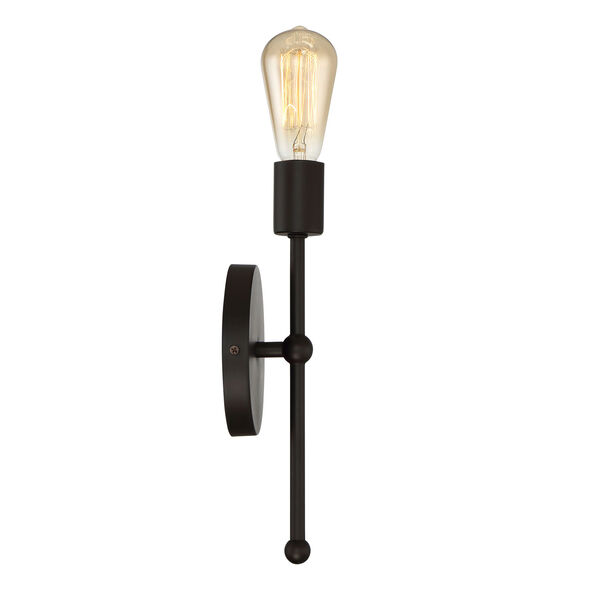 Whittier Rubbed Bronze One-Light Wall Sconce, image 3