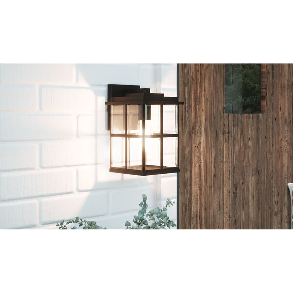 Mulligan Matte Black Seven-Inch One-Light Outdoor Wall Sconce, image 3