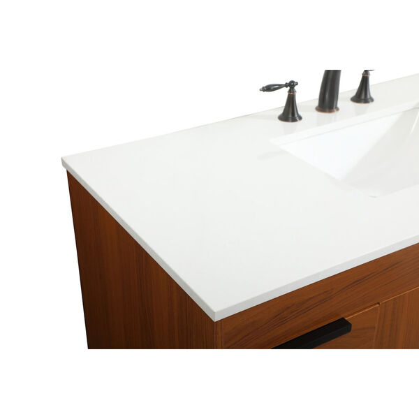 Eugene Teak 48-Inch Single Six-Drawer Bathroom Vanity, image 4