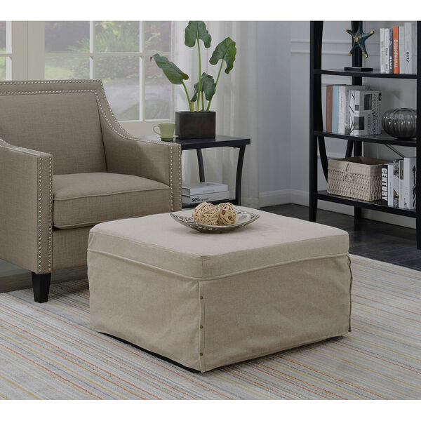 Designs4Comfort Folding Bed Ottoman in Soft Beige, image 2