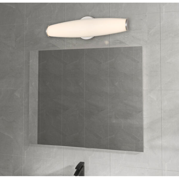 Carmona Brushed Steel 18-Inch LED Bath Vanity, image 3