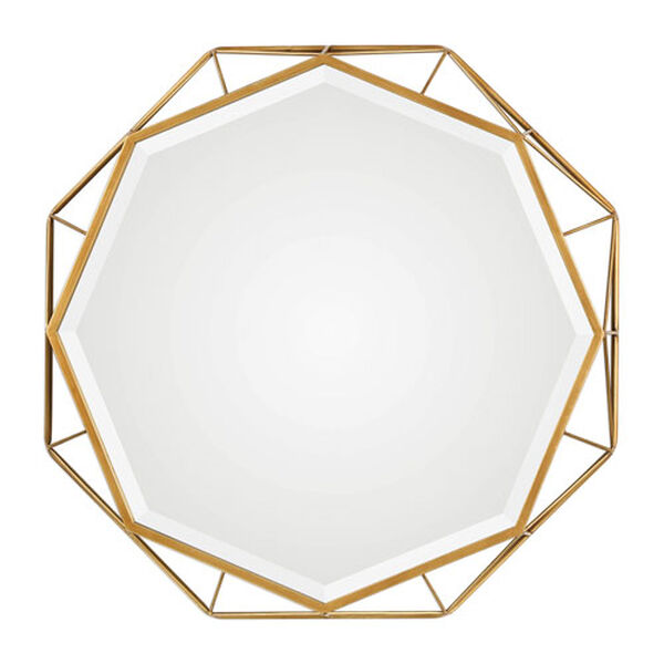 Mekhi Antiqued Gold Mirror, image 2