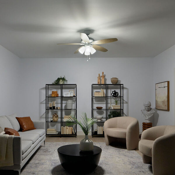 Renew Premier Matte White 52-Inch LED Ceiling Fan, image 3