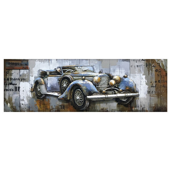 Blue Vintage Car Canvas, image 1