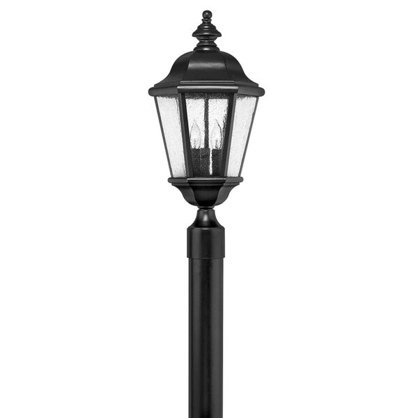 Edgewater Black 10-Inch Three-Light Outdoor LED Post Top and Pier Mount, image 4