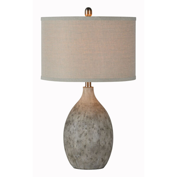 Bruno Faux Concrete One-Light 26-Inch Table Lamp Set of Two, image 1