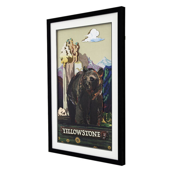 Yellowstone Multicolor 3D Collage Wall Art, image 2