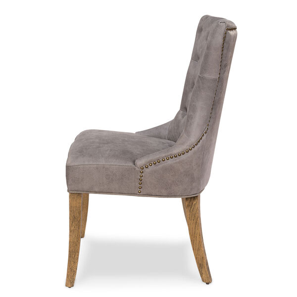 Sophie Side Chair Gray Leather, image 5