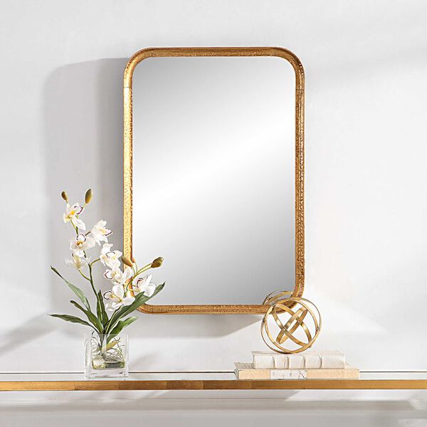 Loring Antique Gold Leaf Frame Wall Mirror, image 1