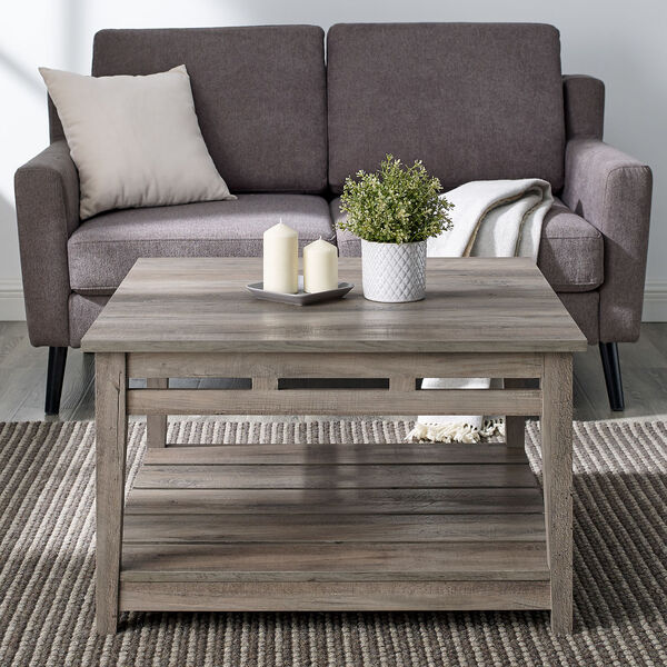 Parker Grey wash Square Coffee Table, image 4
