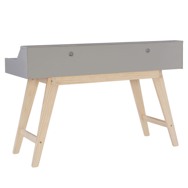 Russ Gray Two-Drawer Desk, image 4
