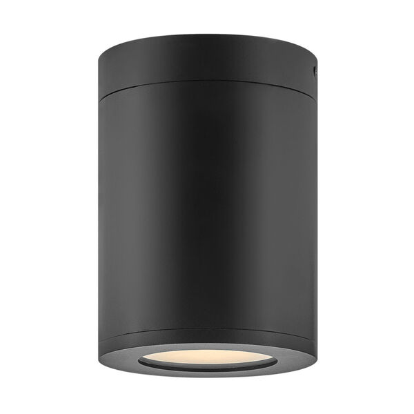 Silo Black LED Outdoor Flush Mount, image 1
