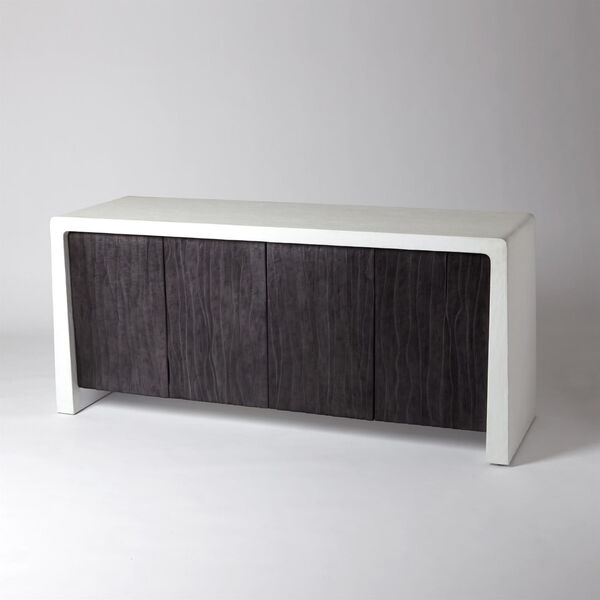 Studio A Home White and Black Karl Cabinet, image 3