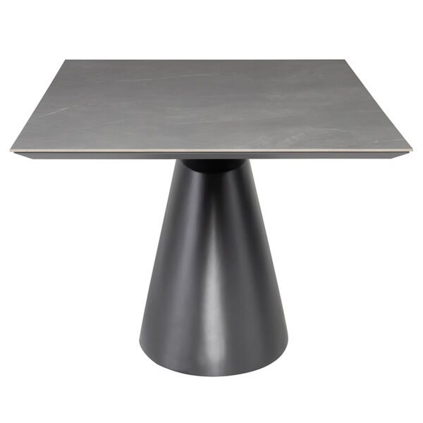 Taji Grey and Titanium 79-Inch Dining Table with Rectangular Top, image 3