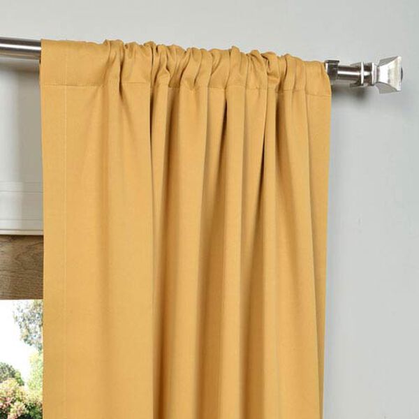 Marigold Yellow 50 x 84-Inch Blackout Curtain Pair 2 Panel, image 2