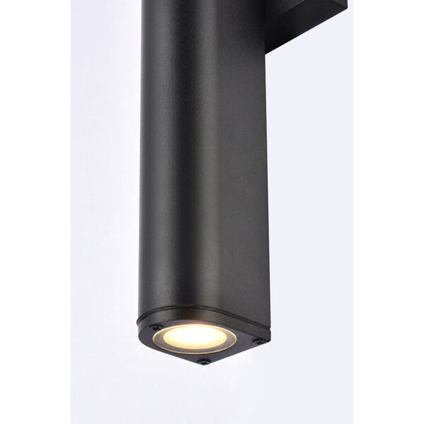 Raine Black 320 Lumens Eight-Light LED Outdoor Wall Sconce, image 3