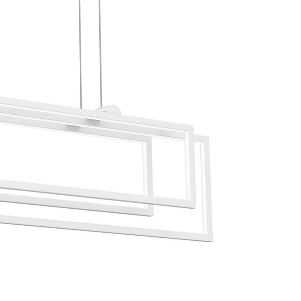 Jestin White Three-Light LED Linear Chandelier, image 5