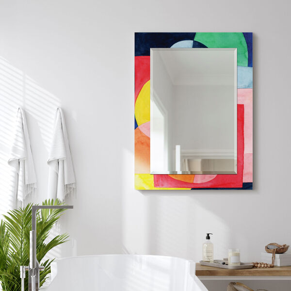 Launder Multicolor 40 x 30-Inch Rectangular Beveled Wall Mirror, image 5