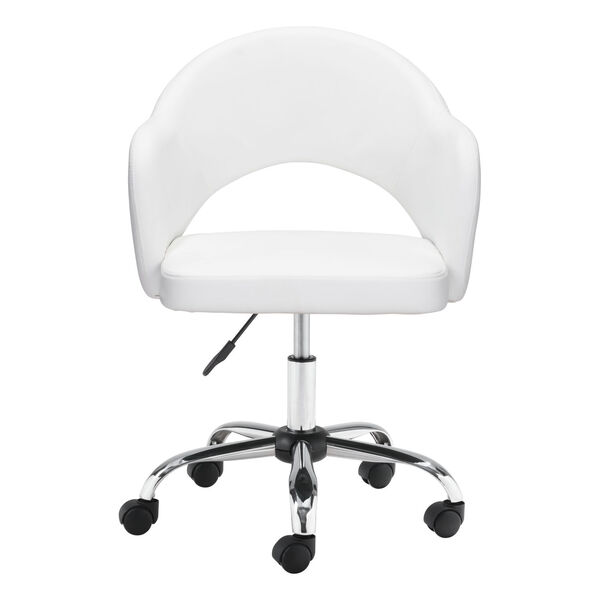 Planner White and Silver Office Chair, image 4
