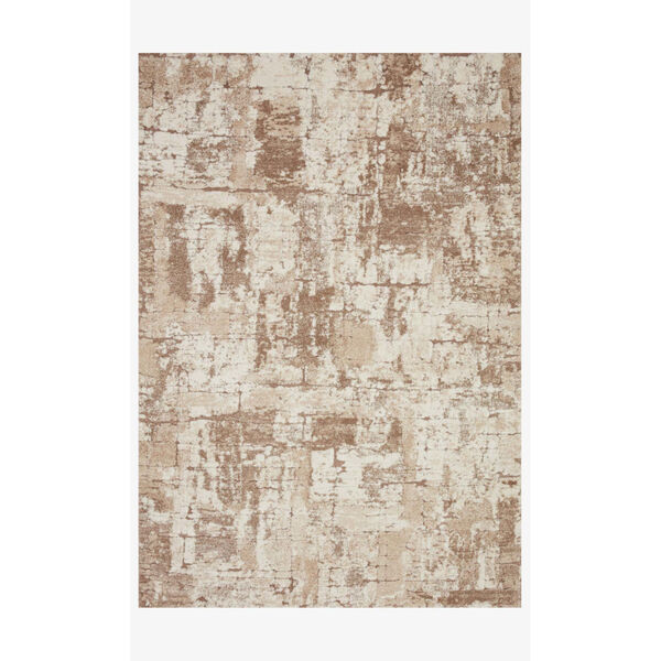 Theory Beige and Taupe Rectangle: 2 Ft. 7 In. x 4 Ft. Rug, image 1