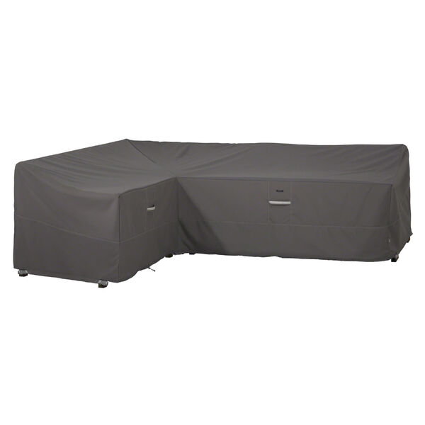 Maple Dark Taupe Patio Left Facing Sectional Lounge Set Cover, image 1
