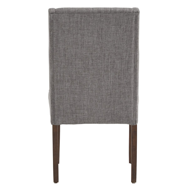 Donna Gray Tufted Linen Upholstered Dining Chair, Set of Two, image 4