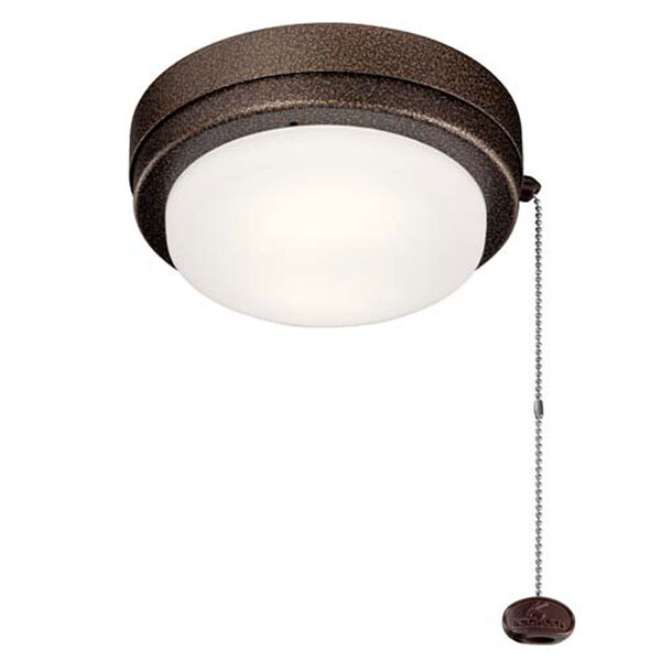 Arkwet Weathered Copper Powder Coat LED 7-Inch Ceiling Fan Light Kit, image 1