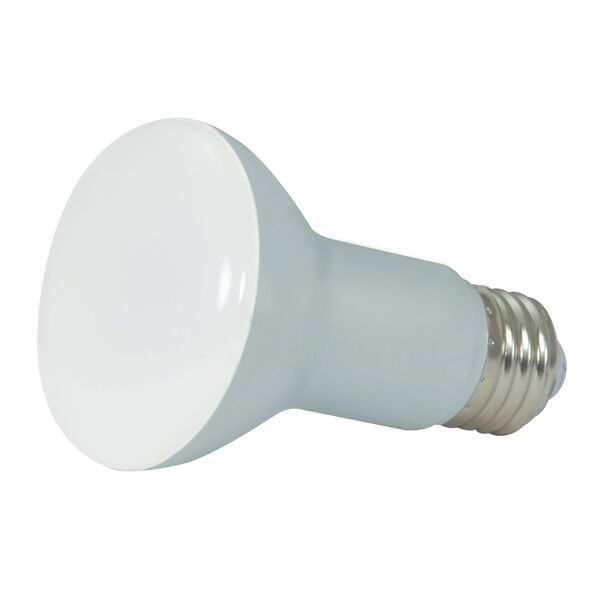 SATCO Frosted White LED R20 Medium 6.5 Watt BR LED Bulb with 4000K 525 Lumens 80 CRI and 107 Degrees Beam, image 1