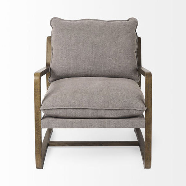 Brayden Dark Brown and Gray Accent Chair, image 2