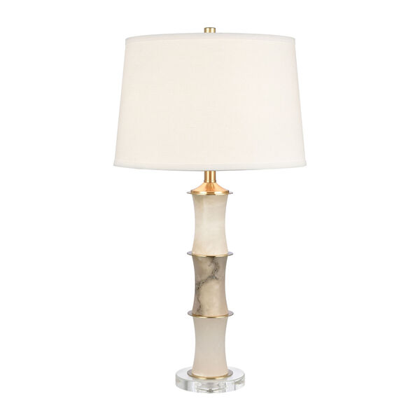 Island Cane White One-Light 16-Inch Table Lamp, image 1