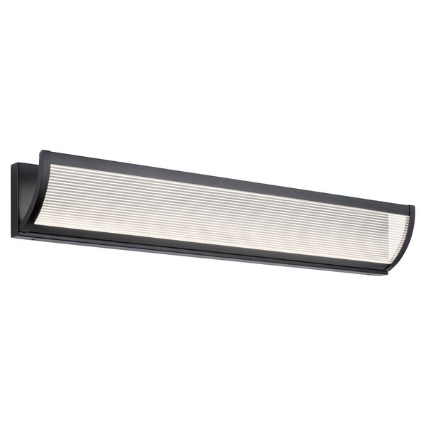 Roone Matte Black 34-Inch LED Bath Bar, image 1