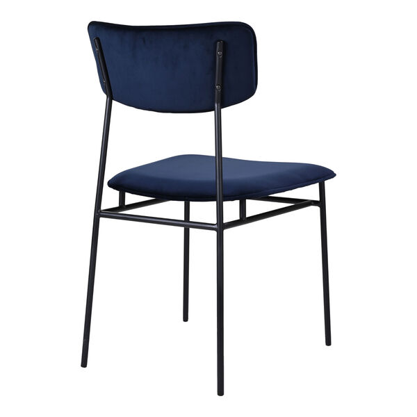 Sailor Blue and Black Dining Chair, Set of 2, image 4