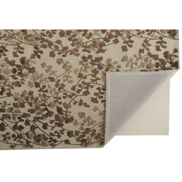 Bella Ivory Taupe Brown Rectangular 5 Ft. x 8 Ft. Area Rug, image 6
