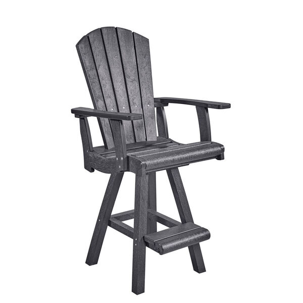 Generation Slate Grey Swivel Pub Arm Chair, image 1