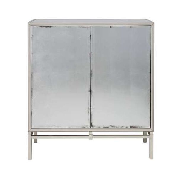 Zariyah Silver Leaf Cabinet with Two Doors, image 2