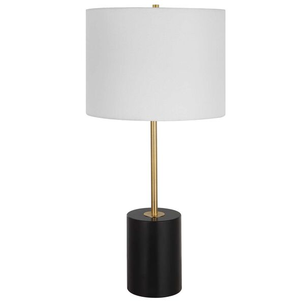 Selby Matte Black and Gold One-Light Table Lamp, image 4