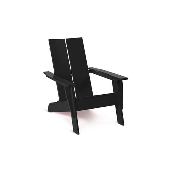 Modern Wooden Adirondack Chair in Black , image 2