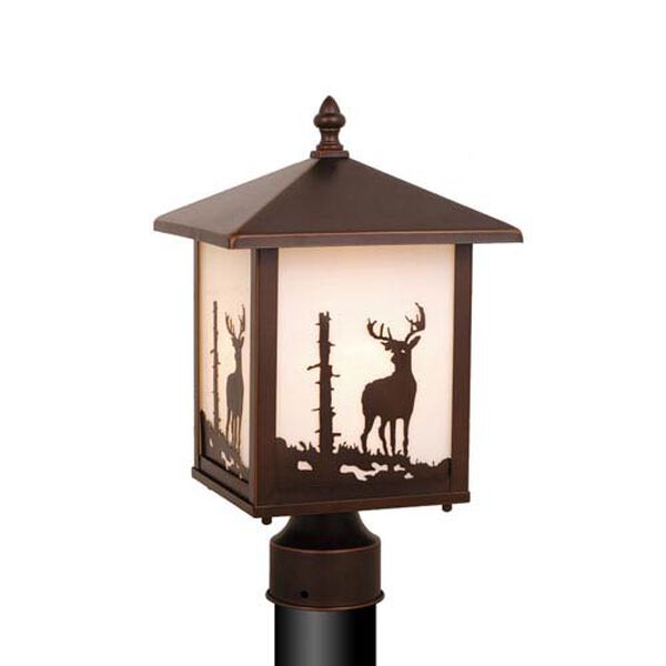 Bryce Burnished Bronze Outdoor Post Light, image 1
