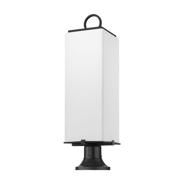 Sana 29-Inch Three-Light Outdoor Pier Mounted Fixture with White Opal Shade, image 5