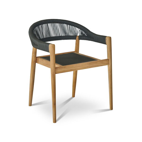 Klint Natural Teak Outdoor Stacking Armchair, Set of Four, image 2