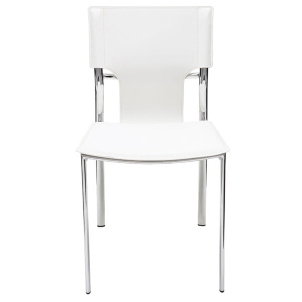 Lisbon Matte White Dining Chair, image 2