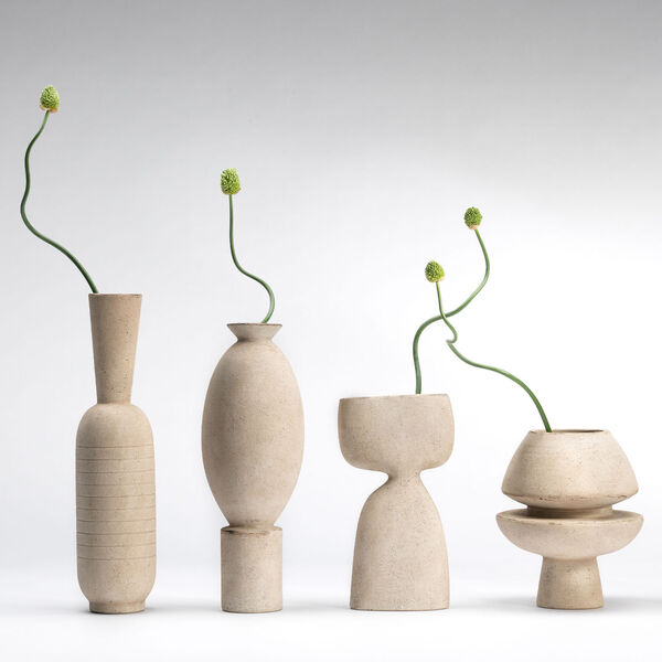 Channel Off White Ceramic Decorative Vase, image 3