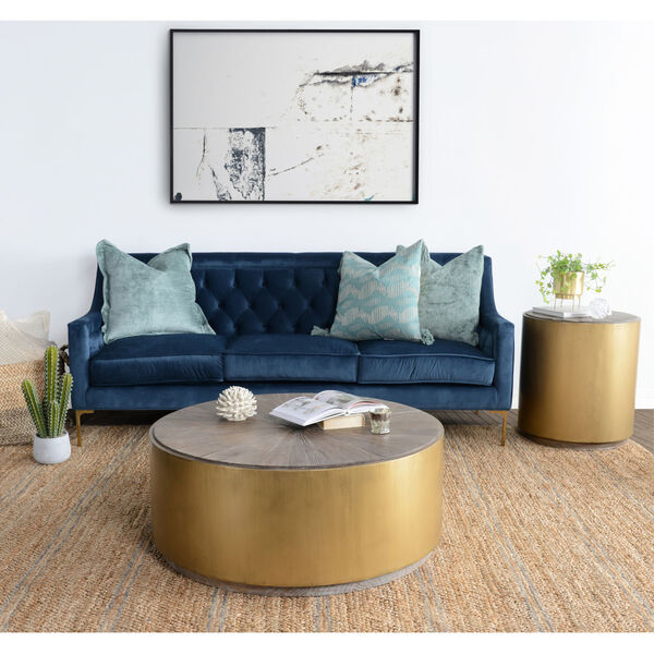 Salsbury Brown and Antique Gold Coffee Table, image 2
