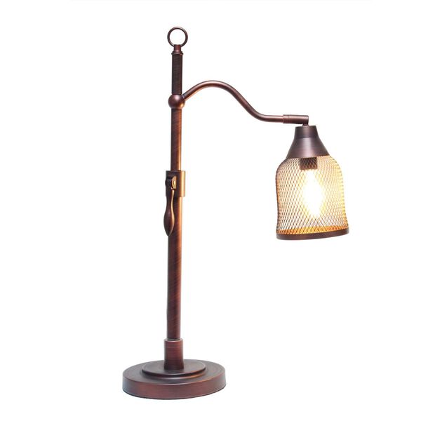 Studio Loft Red Bronze One-Light Vintage Arched Table Lamp, image 2