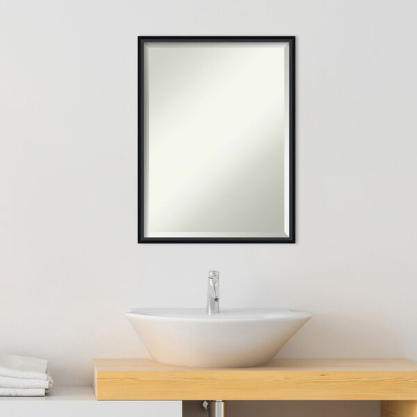 Lucie Black 19W X 25H-Inch Bathroom Vanity Wall Mirror, image 3