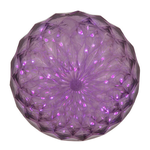30 Light 6 Inch Purple LED Outdoor Crystal Ball, image 1