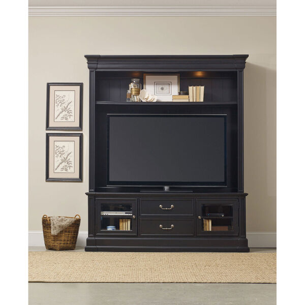 Clermont Two Piece Entertainment Group - Black Finish, image 1