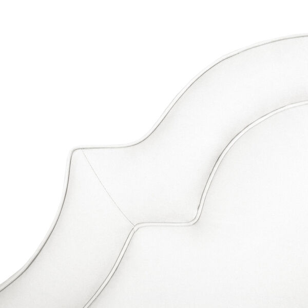 Twill White Queen Arched Border Bed, image 2